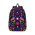thumbnail image 2 of Rocae Colorful Mexican for Durable Canvas Backpack Leisure Large Bag Travel Rucksack Multi-function Backpack Medium, 2 of 8