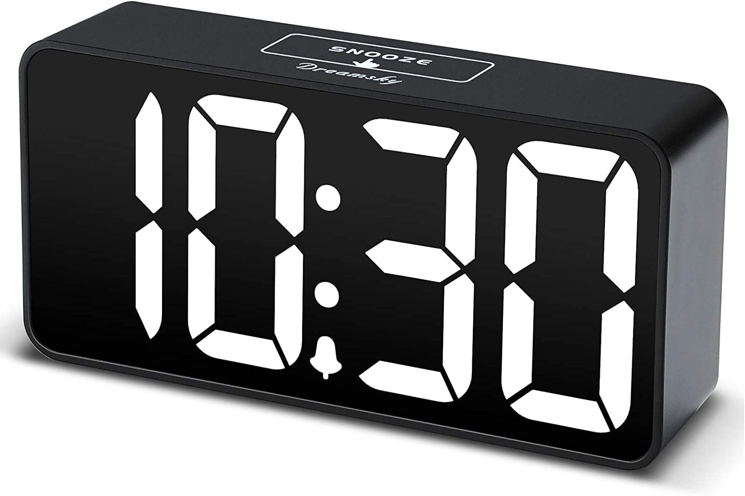 Digital Desktop Alarm Clock Brightness Adjustable With Usb Charging Ports 