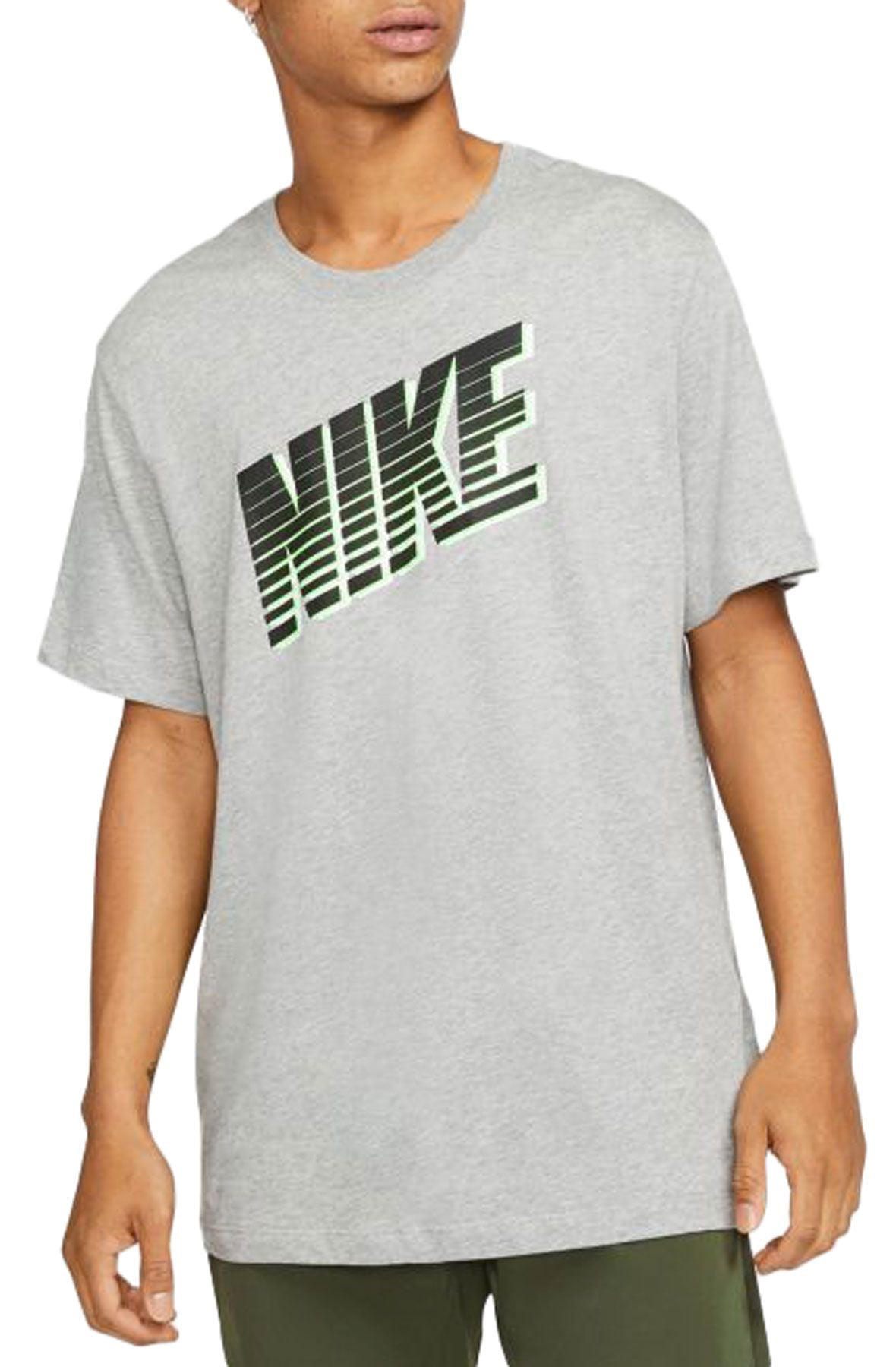 Nike Block Logo Shirt Mens Active Shirts & Tees Size M, Color: Grey ...