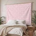 thumbnail image 3 of Pink Morocco Tapestry for Bedroom Wall Hanging Tapestry, Geometric Leaf Diamond Lattice Abstract Ceiling Backdrop Tapestries Poster Blanket Wall Decor for Teens Room Living Room Dorm 51" x 59", 3 of 8