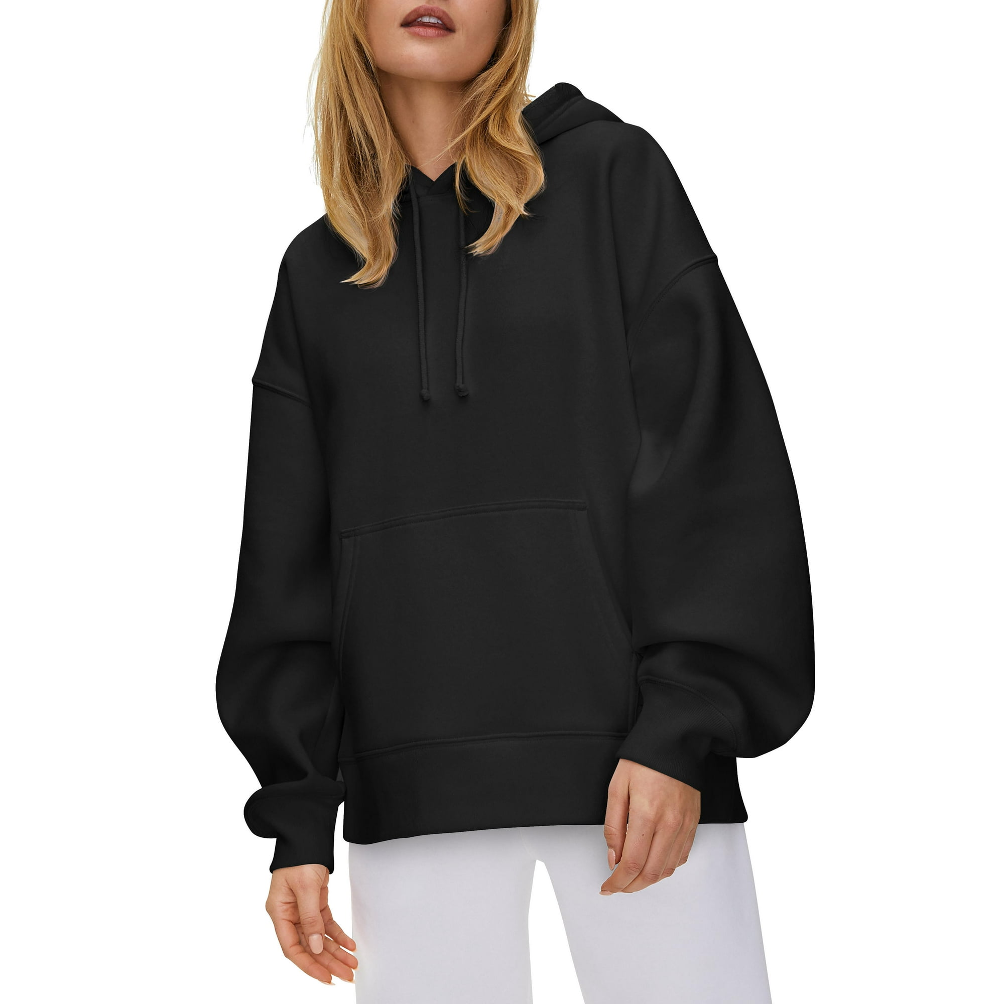 Hat and Beyond Women's Ultra Soft Fleece Hoodie Customizable Oversized  Pullover Hoodie With Half Moon Patch For Custom Branding - Walmart.com