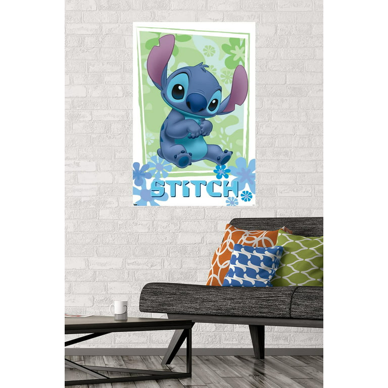 Trends International Disney Lilo and Stitch - Flowers Wall Poster, 22.375  x 34, Unframed Version