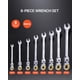 thumbnail image 2 of Juego de llaves VEVOR Flex-Head Tracheting, 8 piezas, 8 mm a 17 mm, 2 of 9