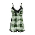 thumbnail image 3 of JIANJIA Womens Pajama Sets Christmas Tree Print Sexy Casual V Neck Spaghetti Strap Camisole With Shorts Sleepwear Homewear, 3 of 4