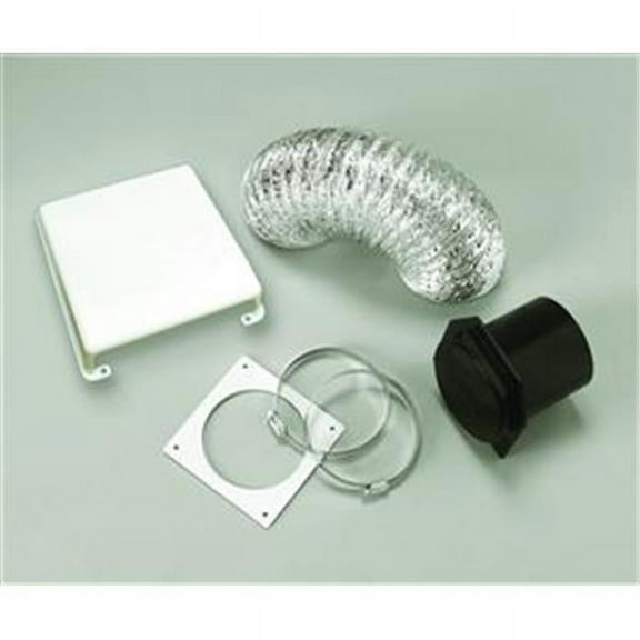 VID403A Clothes Dryer Vent Installation Kit, White