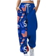 thumbnail image 1 of Pantalones de pierna ancha sueltos de cintura alta para mujer, deportivos, casuales, ajustados, con cordones Fridja alkflakhf33276, 1 of 1