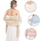 thumbnail image 2 of Bridal Shawl Evening Dresses Wedding Shawl Womens Soft Chiffon Shawl Flowing, 2 of 5