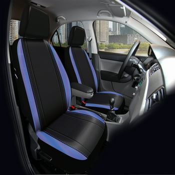 Auto Drive Universal Fit Car Seat Covers, Black, Set of 2, Fit Most Cars, Trucks, Suvs, Vans