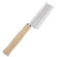 thumbnail image 4 of BESTYASH Portable Dog Grooming Comb with Metal Teeth and Ergonomic Wooden Handle for Easy Hair Detangling and Pet Care, 4 of 8