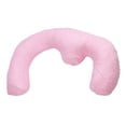 thumbnail image 4 of Almohadas de embarazo en forma de J, color rosa, para aliviar la presión abdominal, alta elasticidad, rebote rápido, para dormir., 4 of 14
