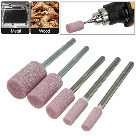 

5Pcs 1/8in Shank Abrasive Mounted Stone Rotary Tool Grinding Polishing Wheel