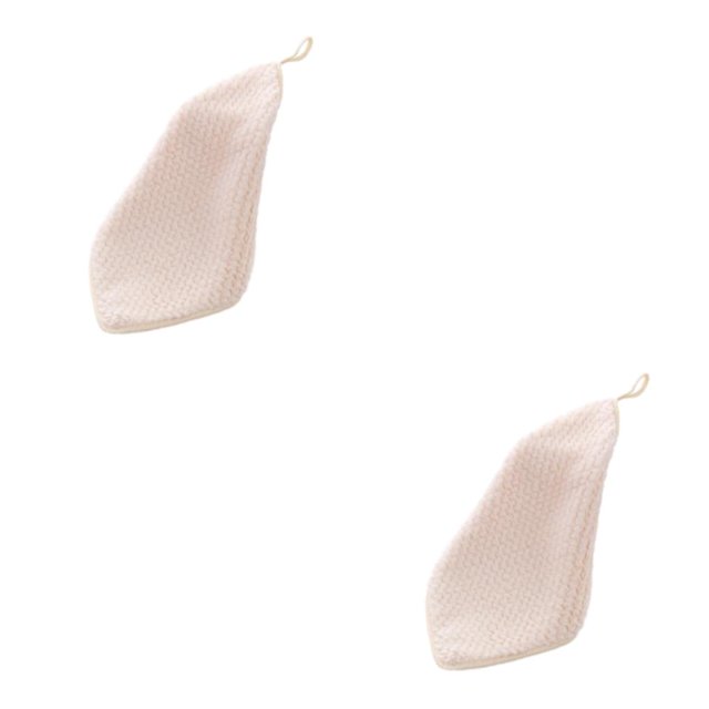 Bewildely Toallas de pañuelo ligeras y cómodas de poliéster para el hogar, toalla de mano de cocina multifuncional, color Beige Beige 2Conjunto