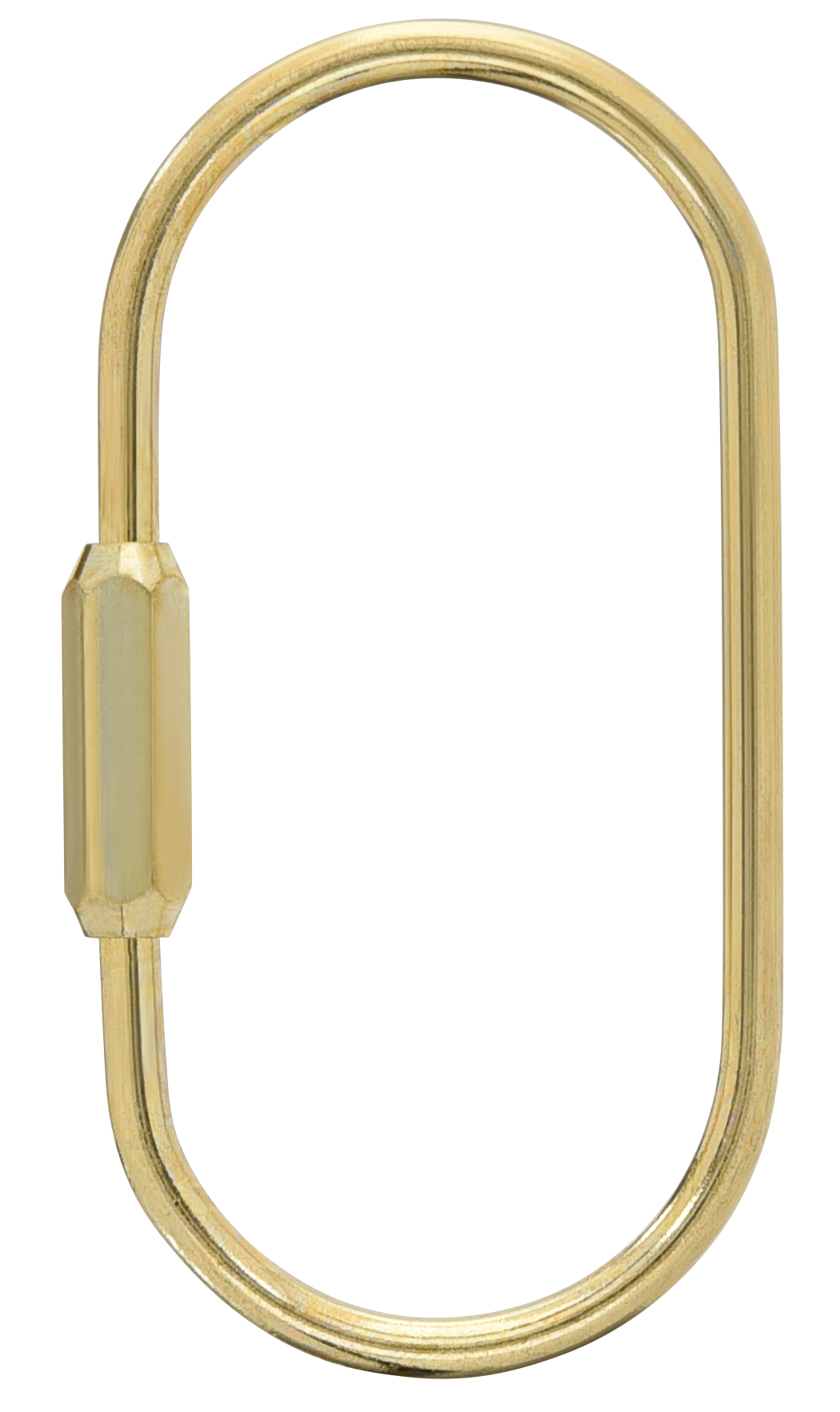 Minute Key Sanitas Brass Key Ring, Key Holder, Keychains, Adult Unisex, Gold