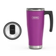 thumbnail image 2 of Thermos Stainless Steel Mug w/ Slide Lock Lid, Plum, 18 oz, 2 of 8