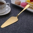 thumbnail image 6 of 6-Piece Serving Flatware Silverware Set, Serving Utensil Set,Include Cake Server, Slotted Serving Spoon Gold, 6 of 7