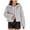 Gray, variant on Rutainlusire Womens Fashion Trendy Casual Warm Comfy Hooded Faux Furry Cardigan Jackets 2025 Women's Loose Knit Cardigan Coat Long Hair With Lining Long Sleeve Drop Shoulder Sleeve Hooded Top