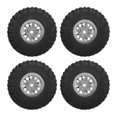 thumbnail image 2 of 4 ruedas y neumáticos RC de aleación de aluminio compatibles con TRAXXAS 1/18 TRX4M, color plateado., 2 of 14