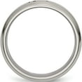 thumbnail image 2 of Titanium Brushed Center Cross Design 6mm Beveled Edge Band (Size 10) Made In China tb334-10, 2 of 5