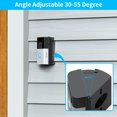 thumbnail image 5 of Ring Doorbell Soporte de Revestimiento de Vinilo, Soporte de Timbre de Ángulo Ajustable de 30 a 55 Compatible con Timbre de Video Inalámbrico Ring, Soporte de Cámara para Timbre Cuña para Apartamento,, 5 of 5