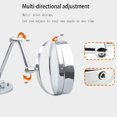 thumbnail image 4 of Makeup Mirror- Wall-Mounted Makeup Mirror Wall-Mounted LED Lighted Vanity Makeup Mirror 7 Ihes 10X Magnifying Vanity Mirror with Touch Screen Dimming (Color : Silver, Size : 7 ihes 10X), 4 of 7