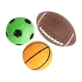thumbnail image 2 of Pack de 3 mini balones de rugby para piscina, ocio: antideslizantes, impermeables, ideales para deportes al aire libre y en interiores., 2 of 8