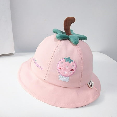 

Leutsin Cute Summer Bucket Hat Fruit Outdoor Unisex Kids Children Toddler Sun Beach Cap