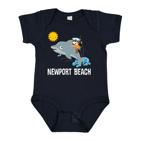 

Inktastic Newport Beach California Dolphin Gift Baby Boy or Baby Girl Bodysuit