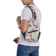 thumbnail image 7 of Lsque West Cowgirl Disco Pattern Cross Chest Bag Diagonally – Premium Durable Front Chest Sling with Adjustable Padded Strap, High-Capacity Storage, 7 of 7