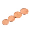 thumbnail image 4 of Ensemble de 8 Plateaux en Bambou Rond pour Pot de Succulentes sous-Verre Mosaïque, 4 of 10