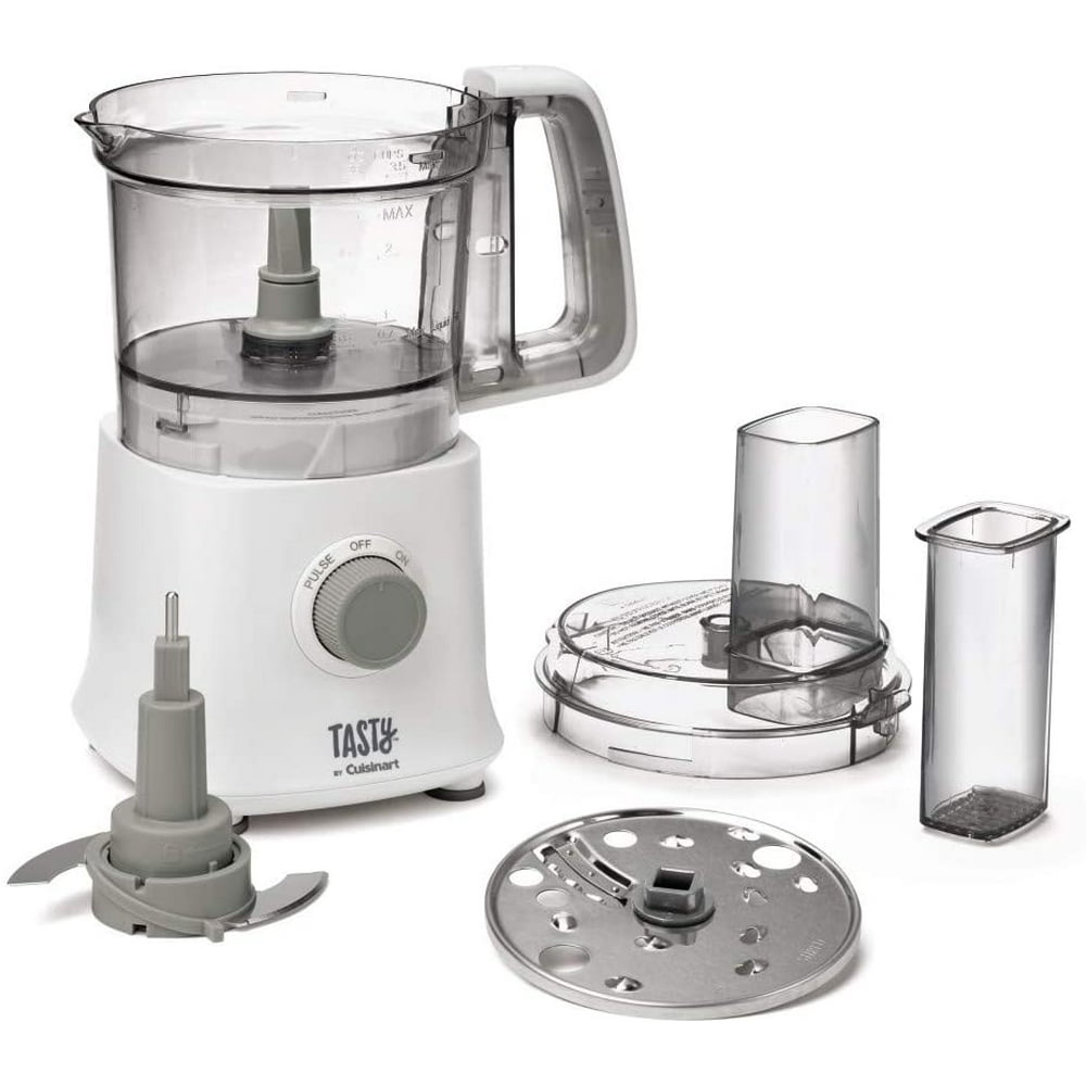 Tasty By Cuisinart MP300T Mini Food Processor, White, 4 Cup Walmart