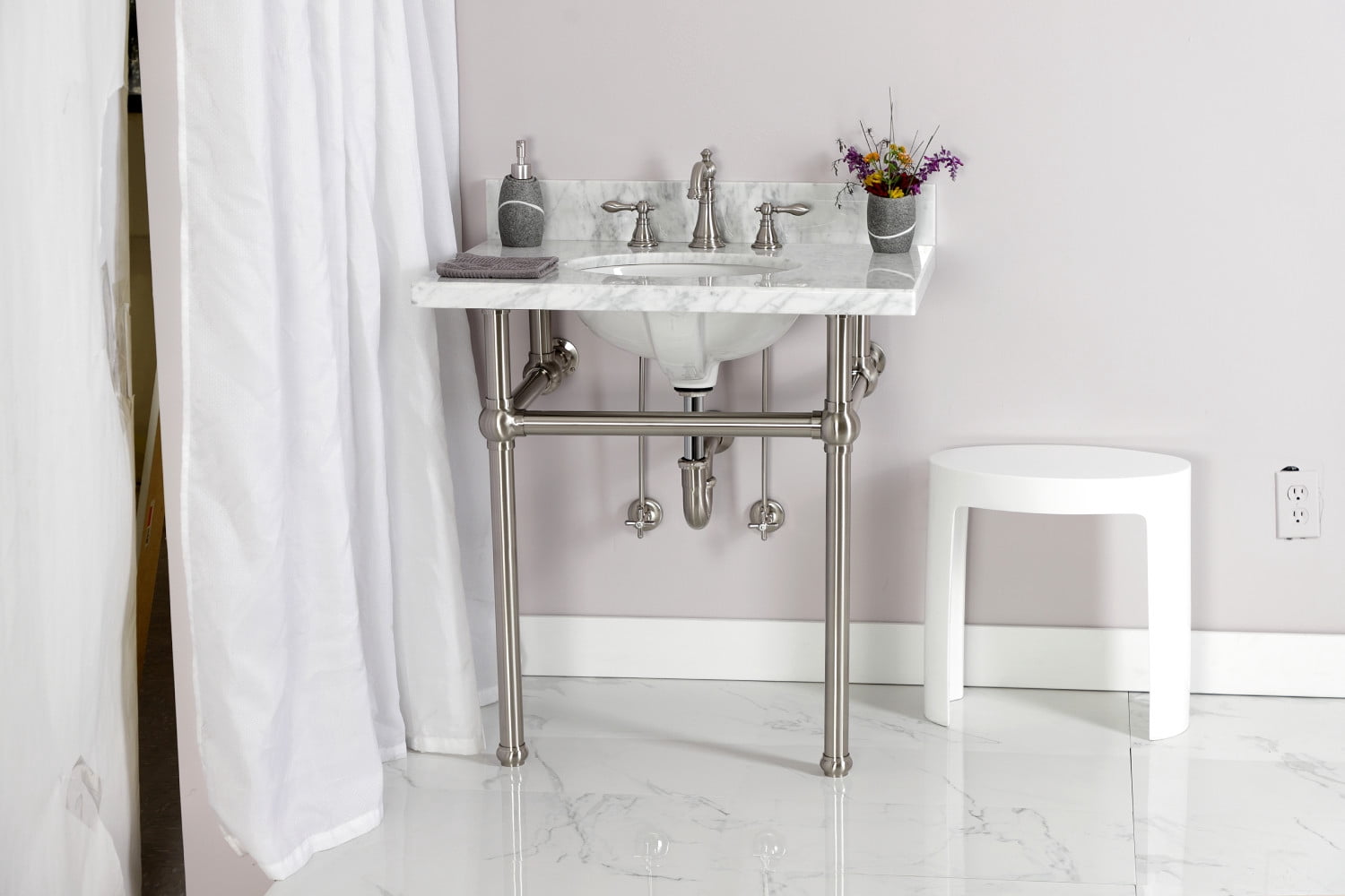 Kingston Brass KS1496AL Heritage 2-Handle Vessel Standard Mount Bathroom Faucet, Polished Nickel