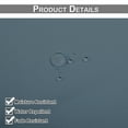 thumbnail image 4 of DONGPAI Outdoor Curtains for Patio Waterproof 52" x 84" Grommet Light Blocking Privacy Curtains Outside Curtains for Porch Gazebo Pergola, Grayish Blue, 1 Panel, 4 of 6