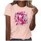 thumbnail image 1 of Mujeres Pantalones Cortos de Verano Flor Impresión Cuello Redondo Manga Corta Superior, Casual, 1 of 4