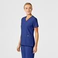 thumbnail image 4 of Wink W123 Women's Stylized V-Neck Scrub Top, Galaxy Blue, 5X Womens, 4 of 6