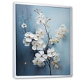 thumbnail image 2 of Designart "Simplistic Beige And Gold Orchids I" Orchids Floater Framed Wall Art Prints, 2 of 5