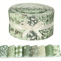 40Pcs Jelly Roll Fabric Strips for Quilting and Sewing, 2.6" x 20" Precut Fabric for DIY Crafting, Spring Series