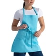 thumbnail image 4 of Delantal Unisex Chef Works con Tres Bolsillos Turquesa, 4 of 4