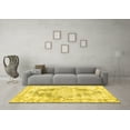 thumbnail image 3 of Ahgly Company Indoor Round Persian Yellow Traditional Area Rugs, 3' Round, 3 of 4