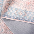 thumbnail image 5 of SAFAVIEH Arizona Kade Medallion Polyester Machine Washable Runner Rug, Rust/Aqua, 2'6" x 8', 5 of 10