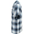 thumbnail image 3 of G-Style USA Western Casual Plaid Short Sleeve Button Up Shirt SS30 - Light Blue - X-Large, 3 of 5