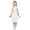 White, variant on Girls Chiffon Sequins Ballet Dance Gymnastics Leotard Dress Irregular Skirt White M