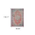 thumbnail image 4 of 8â€™x10â€™ Red and Blue Oriental Area Rug, 4 of 5