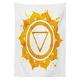 thumbnail image 3 of Ambesonne Orange Tablecloth Rectangular Table Cover, Watercolor, 52"x70", Orange, 3 of 4