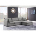 thumbnail image 5 of Meridian Furniture Mackenzie Grey Durable Linen Textured Modular Sectional, 5 of 14