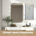 thumbnail image 3 of Hanging Jewelry Organizer, Earrings and Necklaces Holder Rack Stand Organizer Wall-mounted Jewelry Display Hanging for Women, 3 of 7