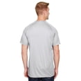 thumbnail image 3 of Augusta XL Attain Wicking Two-Button Baseball Jersey Silver 1565, 3 of 3