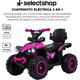 thumbnail image 2 of Carrito Infantil Electrico Montable para Niños con Sombrilla Cuatrimoto Eléctrica con Bastón para Bebes Manejo Directo con Luces Estereo y Pedales Funcionales (Rosa), 2 of 6