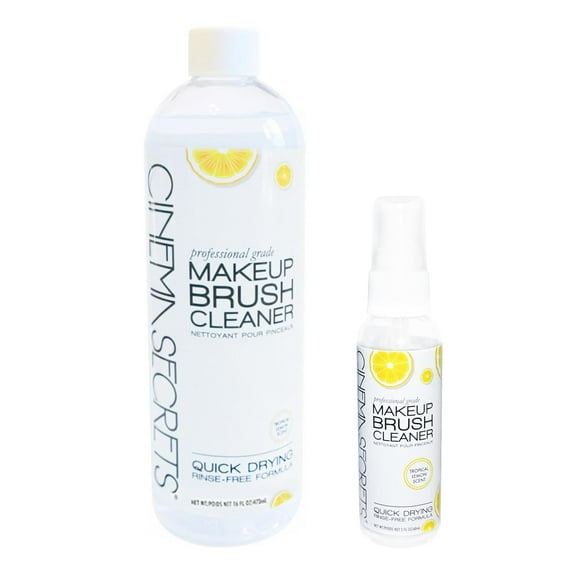 Cinema Secrets Professional Brush Cleaner 16 oz Tropical Lemon 2 oz spray