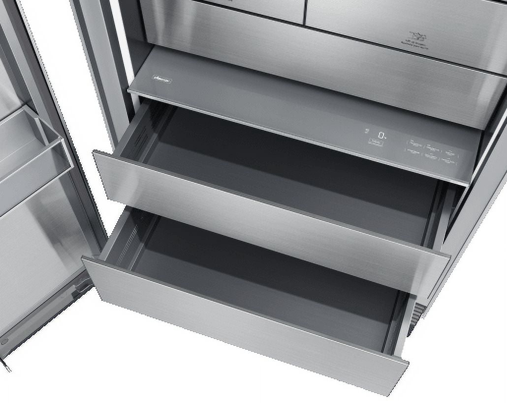 Dacor DRZ36980LAP 36 Contemporary Series Column Freezer with 21.1 cu. ft. Capacity  Side LED Lighting  Precise Cooling  Easy Open Door  Sabbath Mode and Dual Icemaker  in Panel Ready with Left Hinge