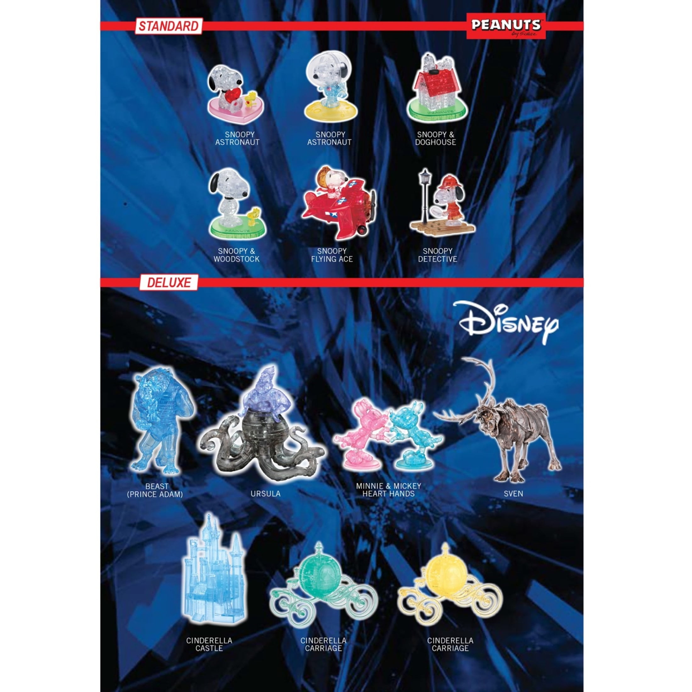 Disney Beast Original 3D Crystal Puzzle from BePuzzled, Ages 12 and Up